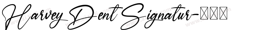 Harvey Dent Signatur字体转换